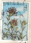 Stamps : Europe : Spain :  ESPANA 1974 (E2222) Flora - Thymus longiflorus 4p 2 INTERCAMBIO