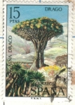 Stamps Spain -  ESPANA 1973 (E2124) Flora - Drago 15p