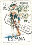 Stamps Spain -  ESPANA 1975 (E2278) Uniformes militares 2p