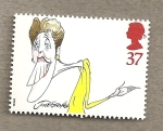 Stamps United Kingdom -  Caricaturas comediantes