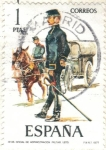 Stamps Spain -  ESPANA 1977 (E2423) Uniformes militares 1p