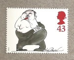 Sellos del Mundo : Europe : United_Kingdom : Caricaturas comediantes