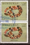 Stamps Honduras -  SERPIENTE  CORAL