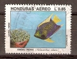 Stamps Honduras -  HOLACANTHUS  CILIARIS