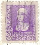 Stamps : Europe : Spain :  ESPANA 1938 (E855) Isabel la Catolica 20c