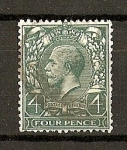 Stamps Europe - United Kingdom -  Jorge V / Fliligrana H