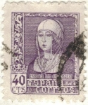 Sellos de Europa - Espa�a -  ESPANA 1938 (E858) Isabel la Catolica 40c