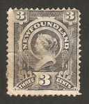 Stamps America - New Foundland -  reina victoria