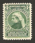 Stamps New Foundland -  reina victoria