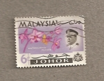 Stamps Malaysia -  Flor Spathoglottis plicata