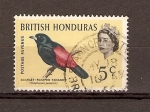Stamps : America : Belize :  SCARLET  RUMPED  TANAGER