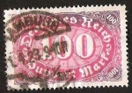 Stamps Germany -  ALEMANIA REPUBLICA WEIMAR
