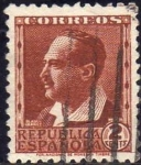 Stamps Spain -  ESPAÑA 1932 662 Selloº  Personajes Vicente Blasco Ibañez 2c República Española