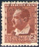 Stamps Spain -  ESPAÑA 1932 662 Sello Personajes Vicente Blasco Ibañez 2c Usado Republica Española Espana Spain Espa