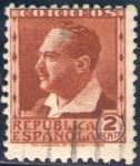 Stamps Spain -  ESPAÑA 1932 662 Selloº  Personajes Vicente Blasco Ibañez 2c República Española