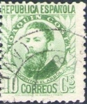 Stamps Spain -  ESPAÑA 1932 664 Sello º Personajes Joaquin Costa 10c Republica Española
