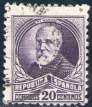 Stamps Spain -  ESPAÑA 1932 666 Sello º Personajes Francisco Pi y Margall 20c Republica Española