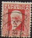Stamps Spain -  ESPAÑA 1932 669 Sello Personajes Pablo Iglesias Republica Española 30c Usado Espana Spain Espagne Sp