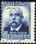 Sellos de Europa - Espa�a -  ESPAÑA 1932 670 Sello º Personajes Emilo Castelar 40c Republica Española