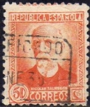 Stamps Spain -  ESPAÑA 1932 671 Sello Personajes Nicolas Salmeron 50c Usado Republica Española Espana Spain Espagne 