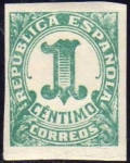 Sellos de Europa - Espa�a -  ESPAÑA 1933 677 Sello ** Cifras 1c sin dentar Republica Española