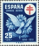 Stamps Spain -  PRO TUBERCULOSOS.CRUZ DE LORENA EN ROJO