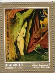 Stamps United Arab Emirates -  The Temptation of ST. Snthony. By Bosch