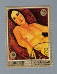 Stamps United Arab Emirates -  Pinturas al desnudo