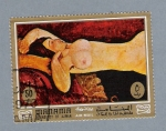 Stamps United Arab Emirates -  Pinturas al desnudo