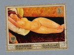 Stamps United Arab Emirates -  Pinturas al desnudo