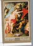 Stamps United Arab Emirates -  Cuadro de Bosch