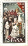 Stamps Spain -  ESPANA 1973 (E2158) VI Centenario de la Orden de Jeronimo 2p INTERCAMBIO