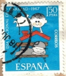 Sellos del Mundo : Europa : Espa�a : ESPANA 1967 (e1801) Pro Caritas 1.50p INTERCAMBIO