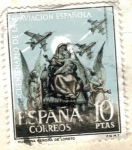 Stamps Spain -  ESPANA 1961 (E1405) L de la Aviacion Espanola - Virgen del Loreto 10p