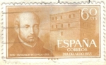 Stamps Spain -  ESPANA 1955 IV Centenari de la muerte de San Ignacio de Loyola  - S Ignacio y casa solariega de la f