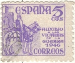 Stamps Spain -  ESPANA 1949 (E1062) Provictimas de la guerra  5c