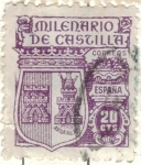 Stamps Spain -  ESPANA 1944 (E980) Milenario de Castilla 20c