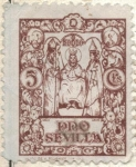 Stamps Spain -  ESPANA 1938 Sobretasa 1936-9 Sevilla 5c 2