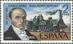 Stamps Spain -  125ª ANIVERSARIO DEL FERROCARRIL BARCELONA-MATARO.
