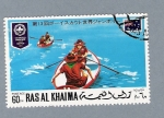 Stamps : Asia : United_Arab_Emirates :  Barcos de remo