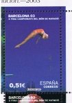 Stamps Spain -  Edifil  SH 3991 E  Campeonatos del Mundo de Natación Barcelona 03.  