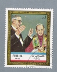 Stamps United Arab Emirates -  1967. Le Pape Paul VI Recoit de Gaulle