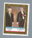 Stamps United Arab Emirates -  Paris 1969 De Gaulle Avec Khrobtchev