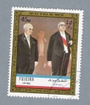 Sellos de Asia - Emiratos rabes Unidos -  Paris 1969 De Gaulle Avec Khrobtchev