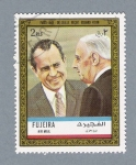 Stamps United Arab Emirates -  Paris 1968 De Gaulle Recoit Richard Nixon