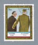 Sellos del Mundo : Asia : Emiratos_rabes_Unidos : Le General De Gaulle Avec le President G. Pompidom