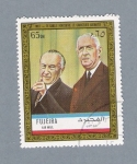 Stamps United Arab Emirates -  De Gaulle
