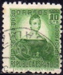 Sellos de Europa - Espa�a -  ESPAÑA 1934 682 Sello º Personajes Mariana Pineda 10c Republica Española
