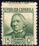 Stamps Spain -  ESPAÑA 1934 683 Sello ** Personajes Concepcion Arenal 15c Republica Española