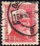 Stamps Spain -  ESPAÑA 1935 686 Sello Personajes Gumersindo de Azcarate 30c Usado Republica Española Espana Spain 